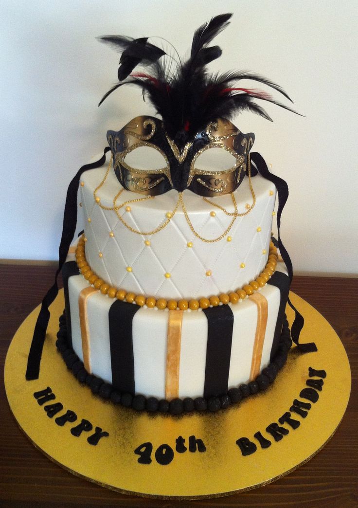 Masquerade Birthday Cake