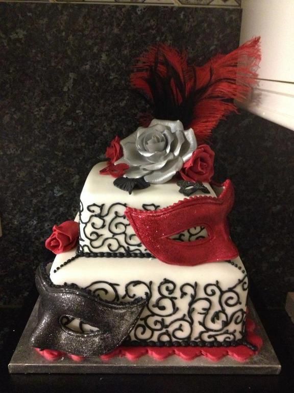 Masquerade Wedding Cake Idea