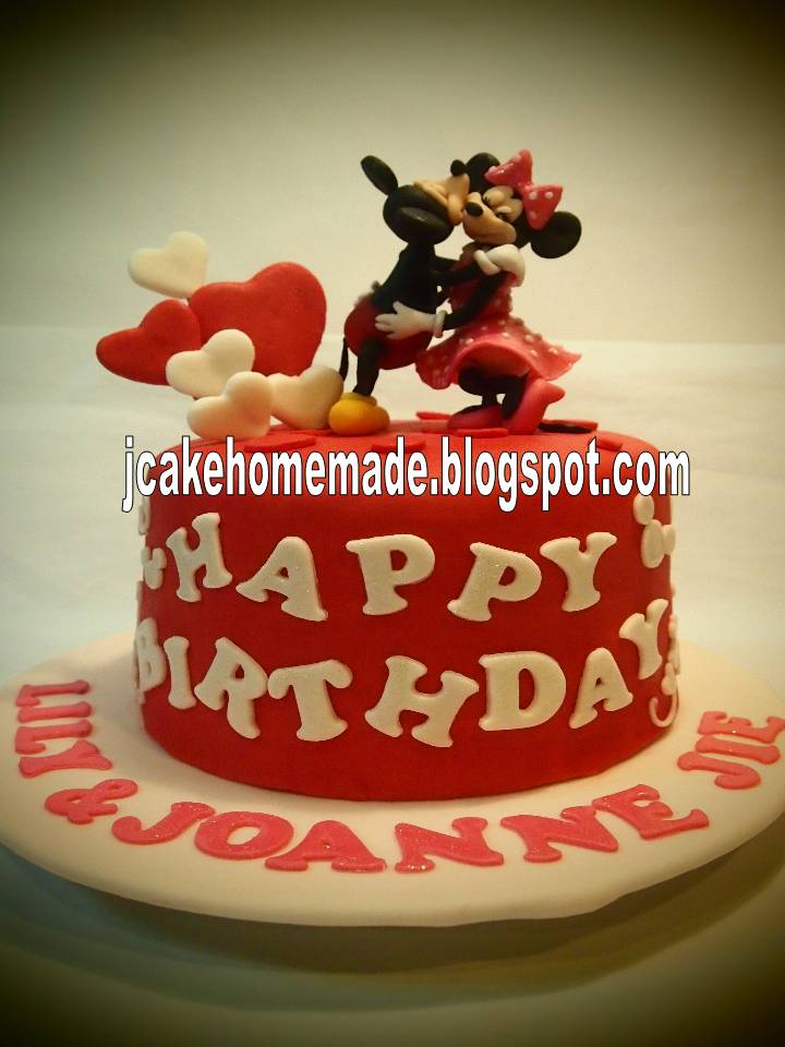 Mickey and Minnie Mouse Birthday Cakes