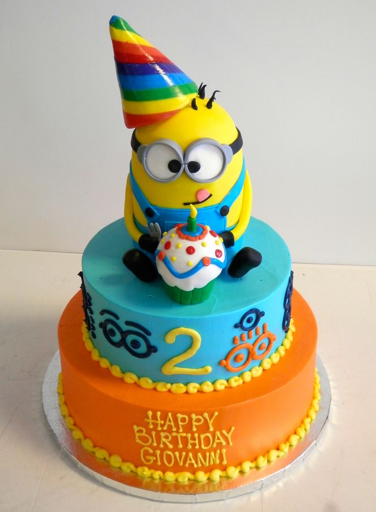 Minion Birthday Cake 2 Year Old