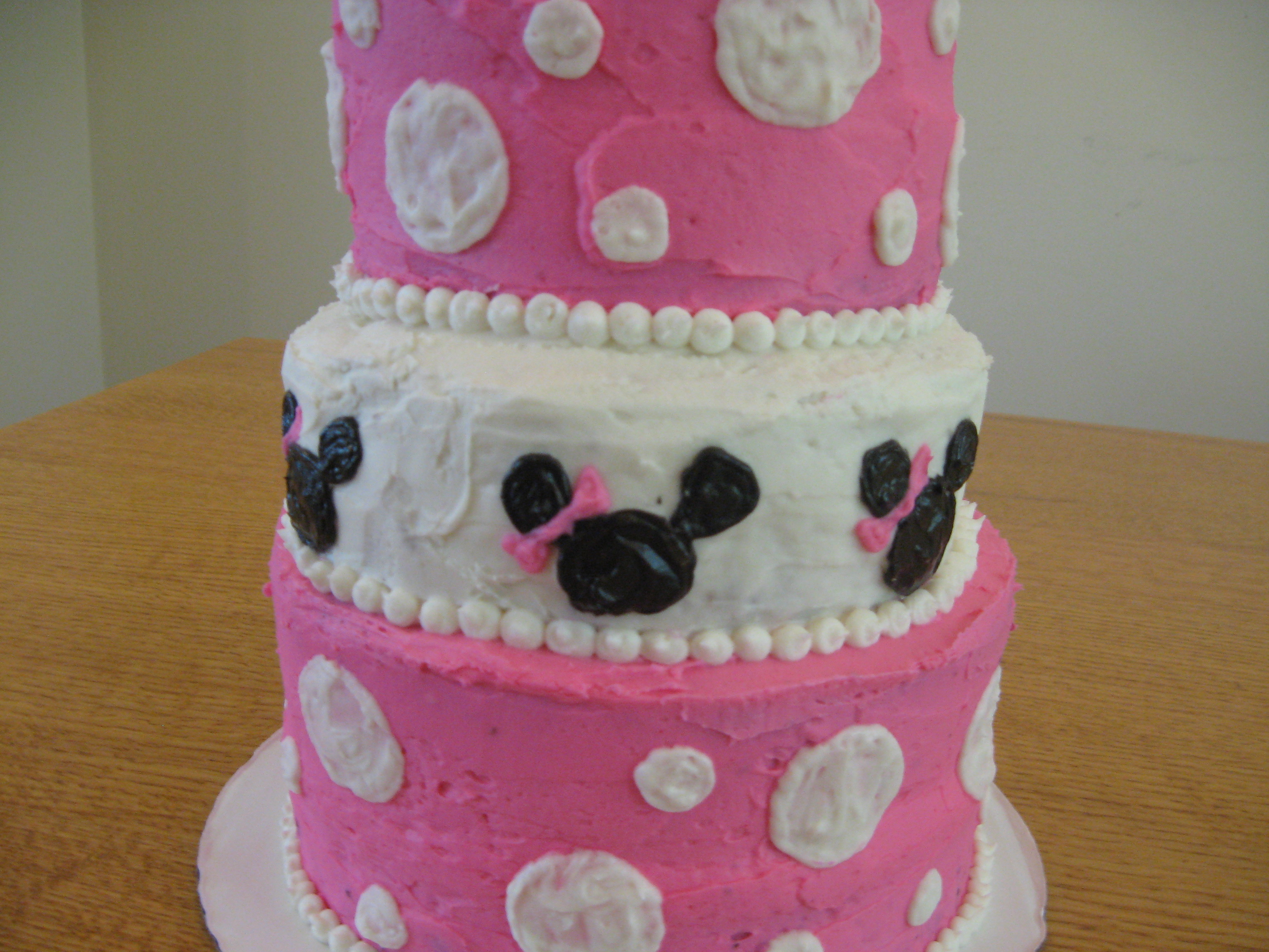 Minnie Mouse Baby Shower Cake