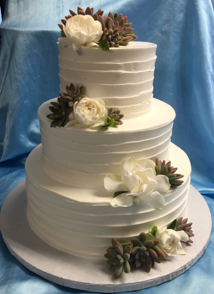 Modern Buttercream Wedding Cake