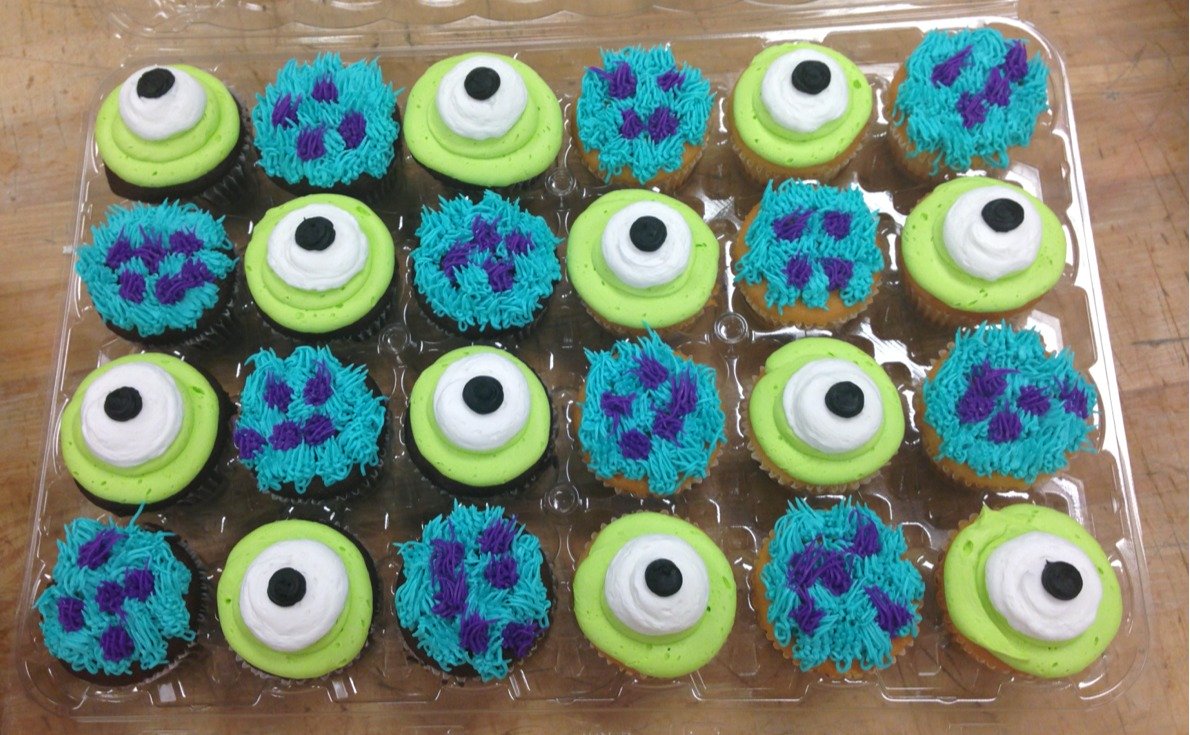 Monsters Inc Birthday Cupcakes