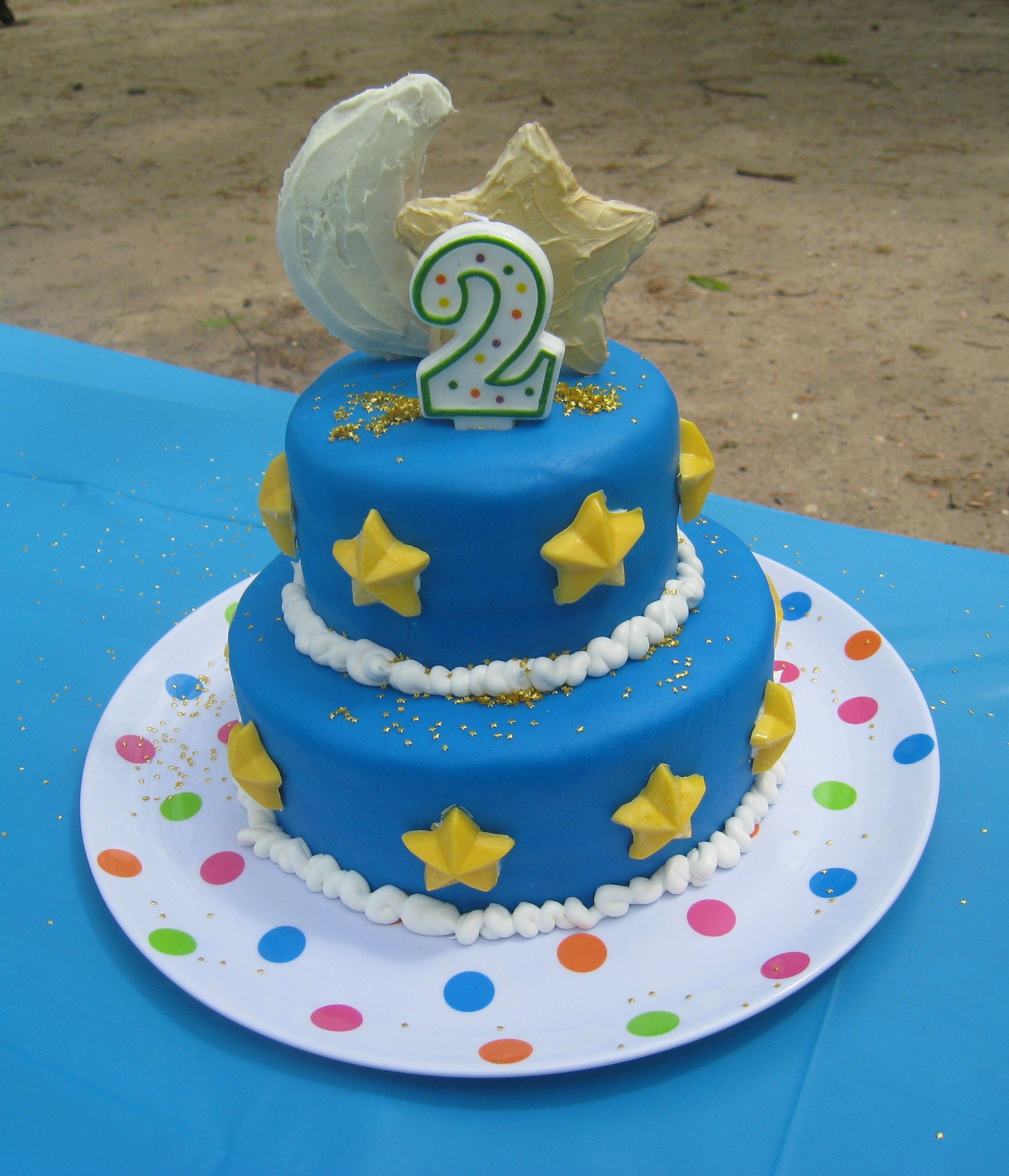 Moon and Stars Birthday Cakes