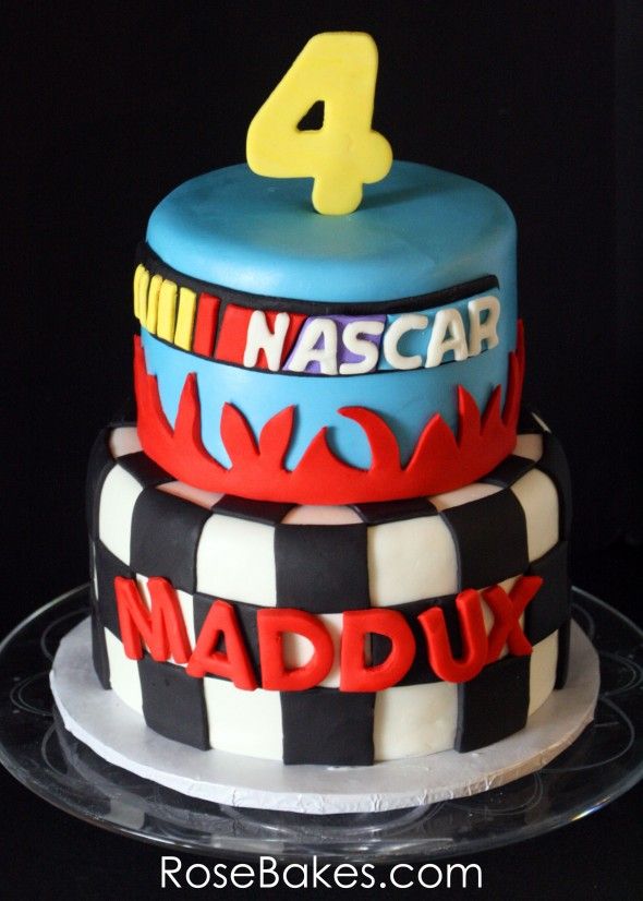 NASCAR Birthday Cake