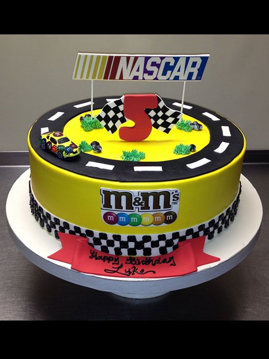 NASCAR Birthday Cake