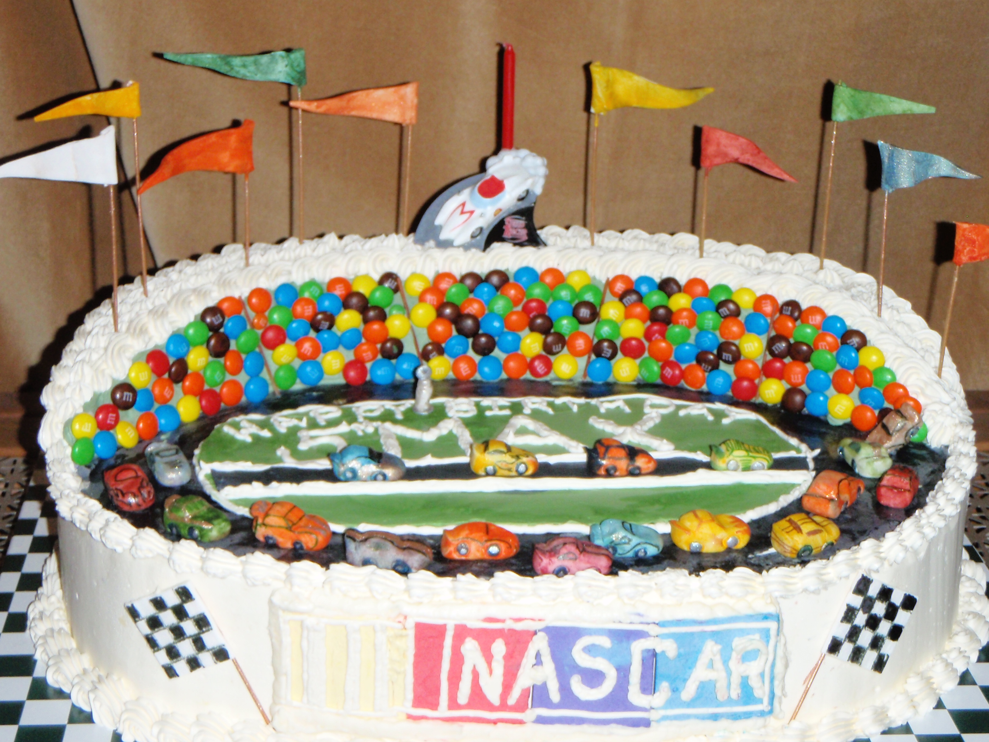 NASCAR Birthday Cake