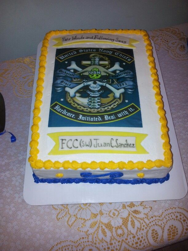 Navy Chief Retirement Cake Ideas