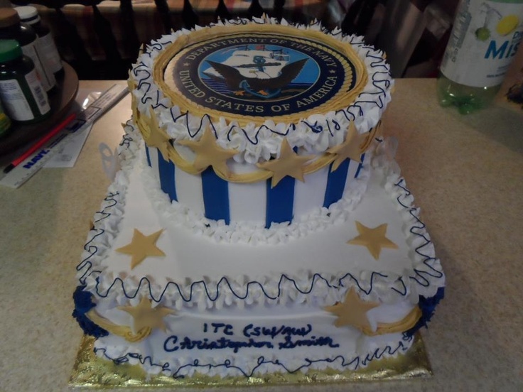 Navy Retirement Cake