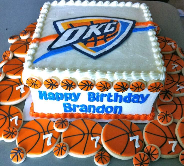 Oklahoma City Thunder Birthday Cake