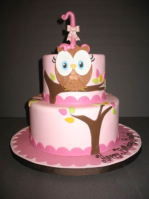 Owl Birthday Cake