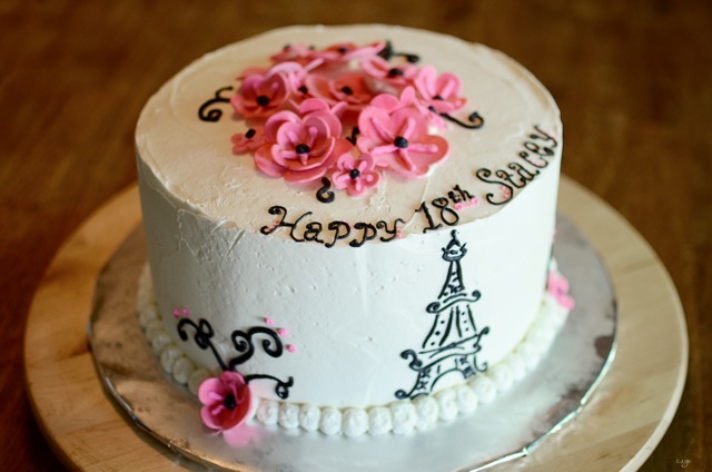 Paris Birthday Cake