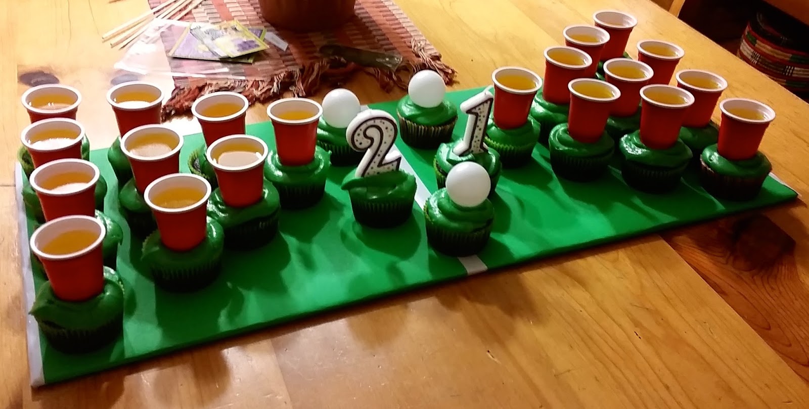 Pinterest Beer Pong Cupcakes