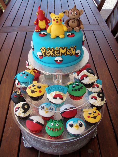 Pokemon Birthday Cake Cupcakes