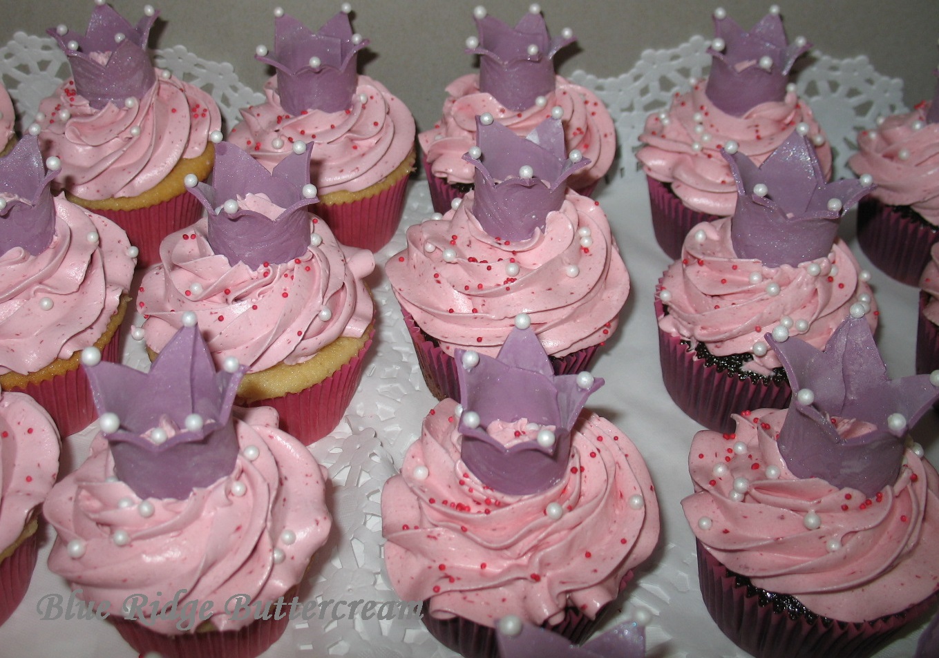 Princess Crown Birthday Cupcakes