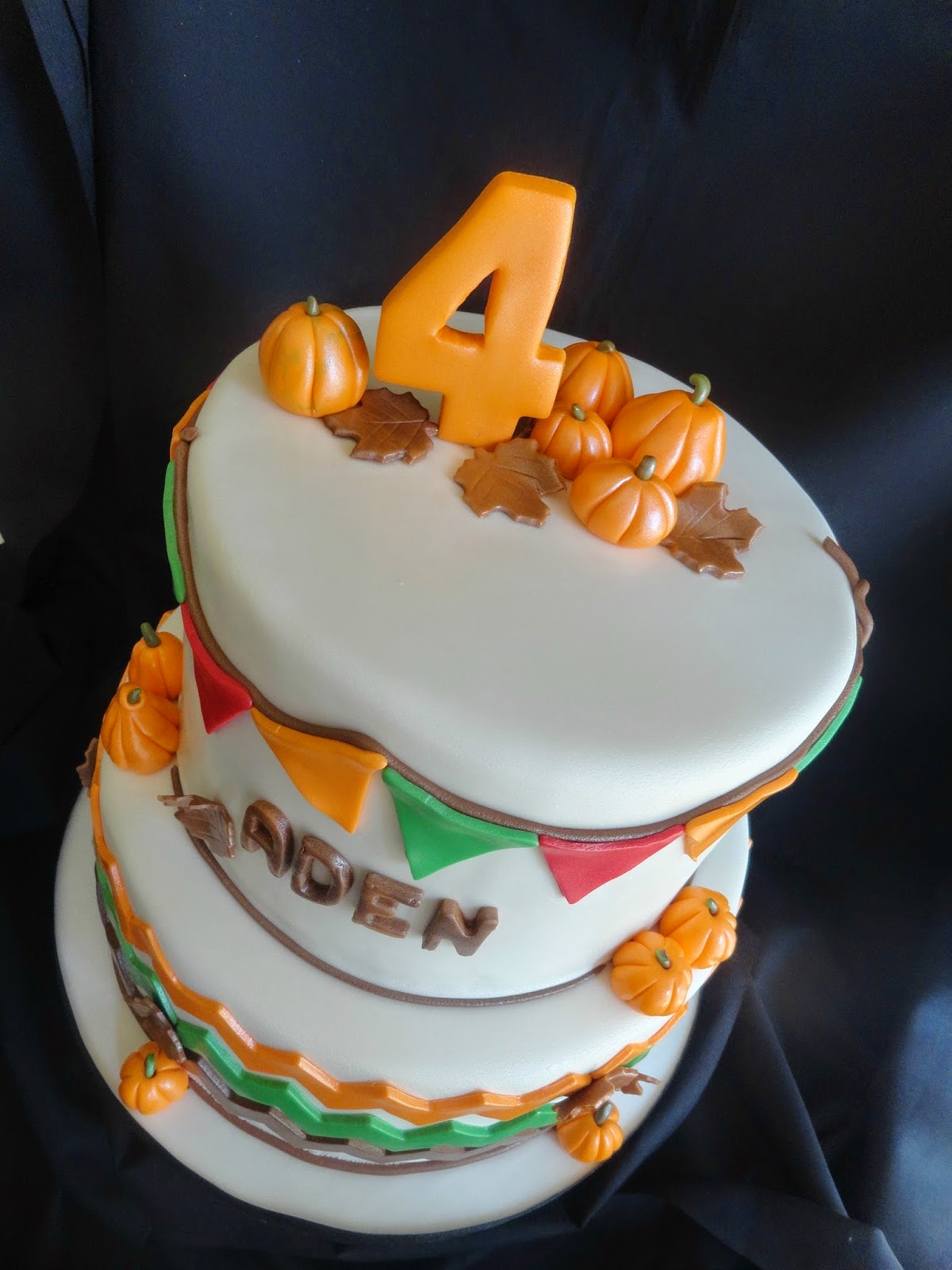 Pumpkin Patch Birthday Cake