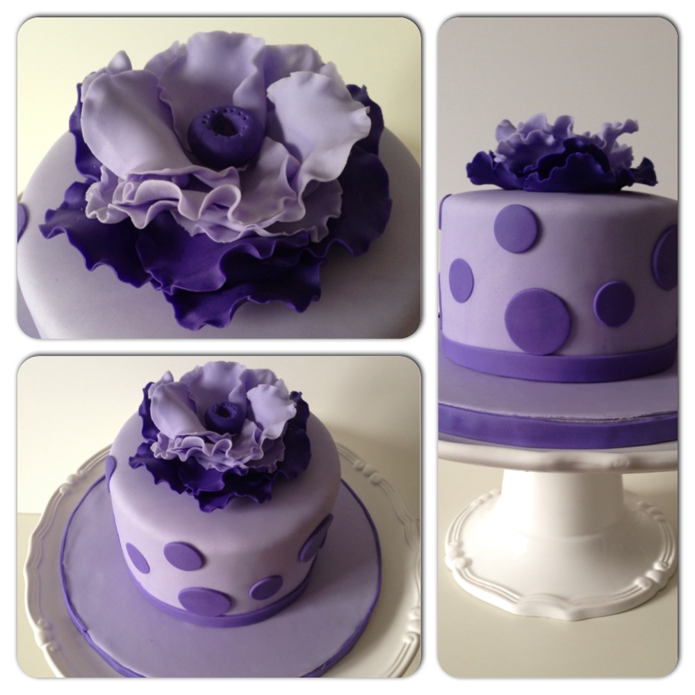 Purple Birthday Cake