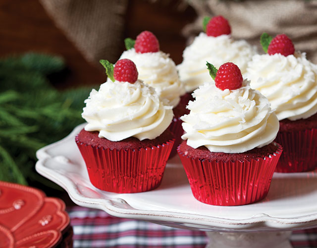 7 Photos of Red Buttercream Cupcakes