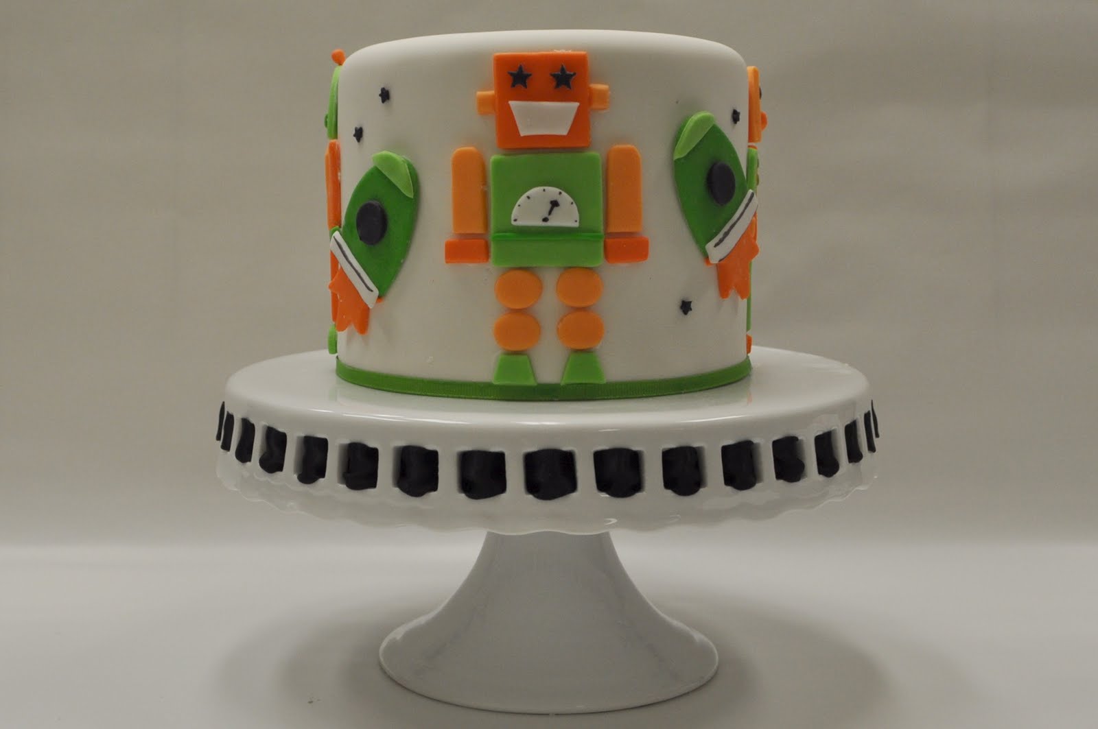 Robot Birthday Cake