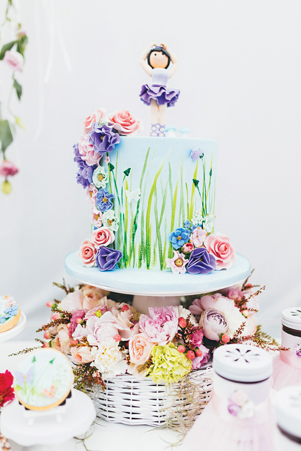 Secret Garden Flower Birthday Cakes