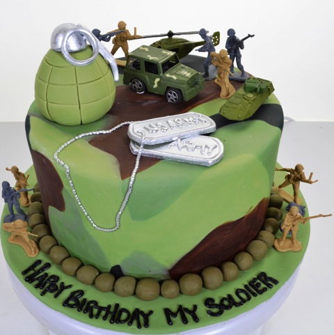 Soldier Birthday Cake