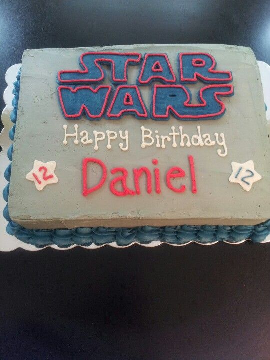 Star Wars Birthday Sheet Cake