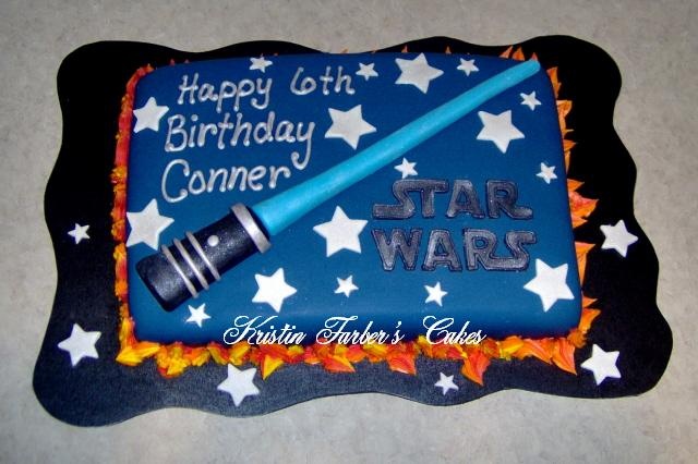 Star Wars Birthday Sheet Cake