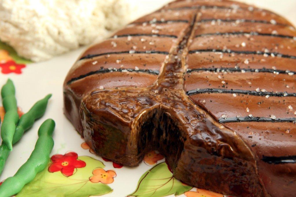 Steak Birthday Cake