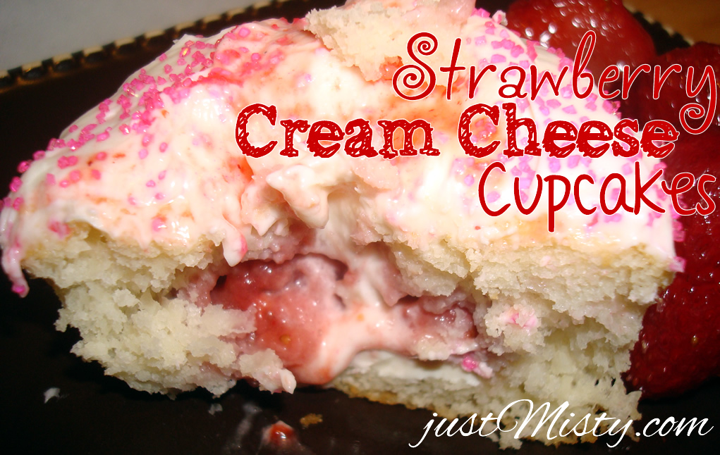 Strawberry Cream Cheese Filled Cupcakes Recipe