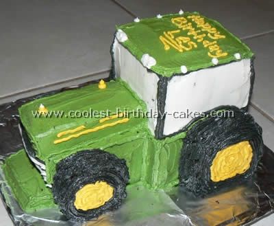 Tractor Birthday Cake