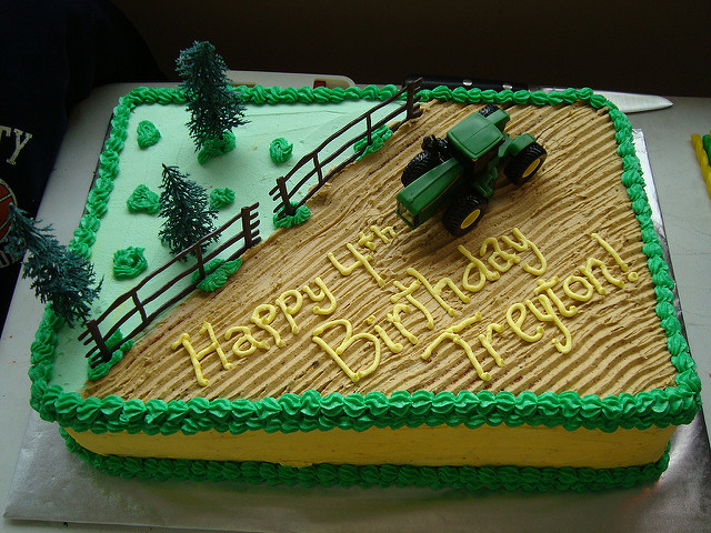 Tractor Birthday Cake