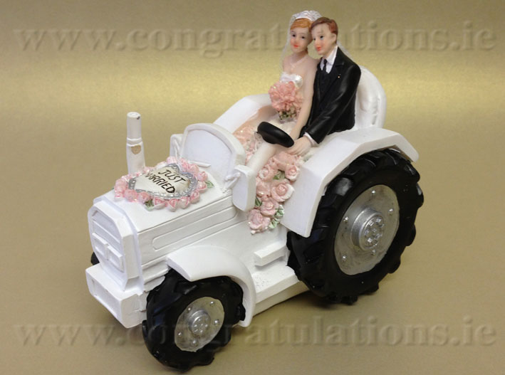 Tractor Wedding Cake Topper