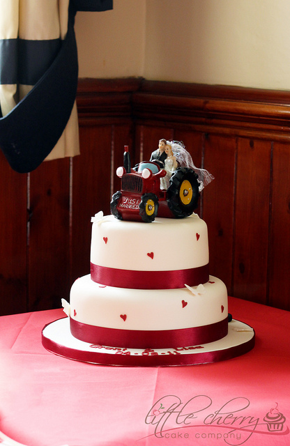 Tractor Wedding Cake Topper