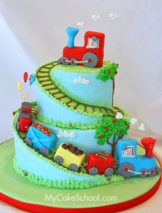 Train Birthday Cake Idea