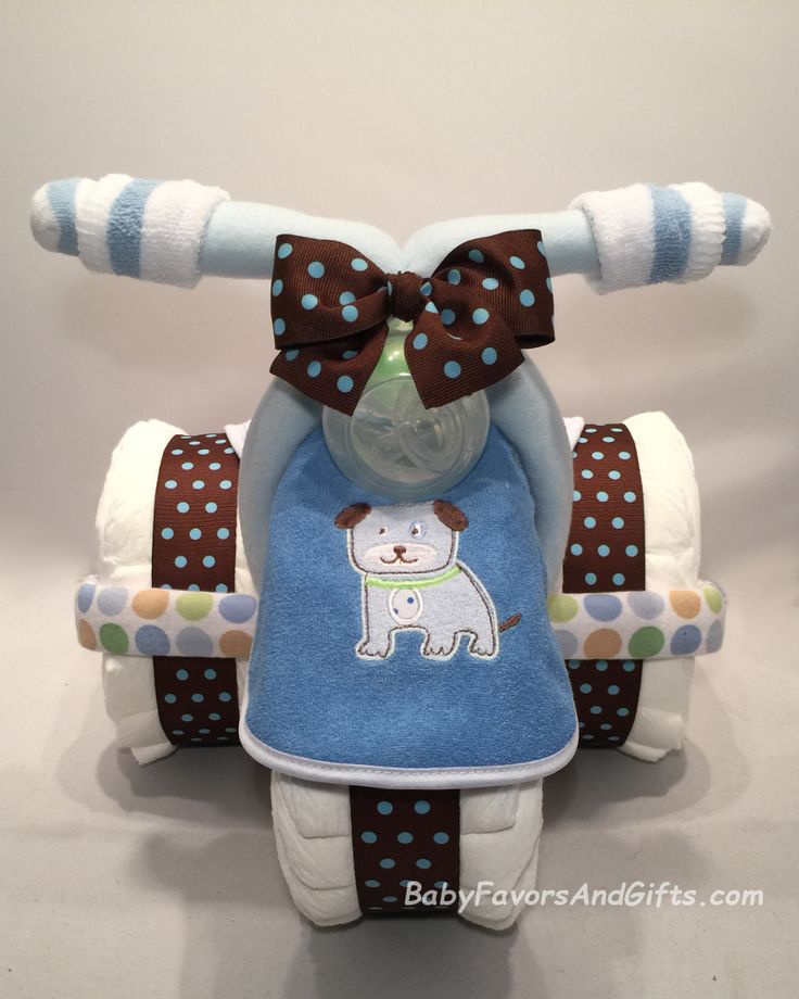 Tricycle Diaper Cake for Boy