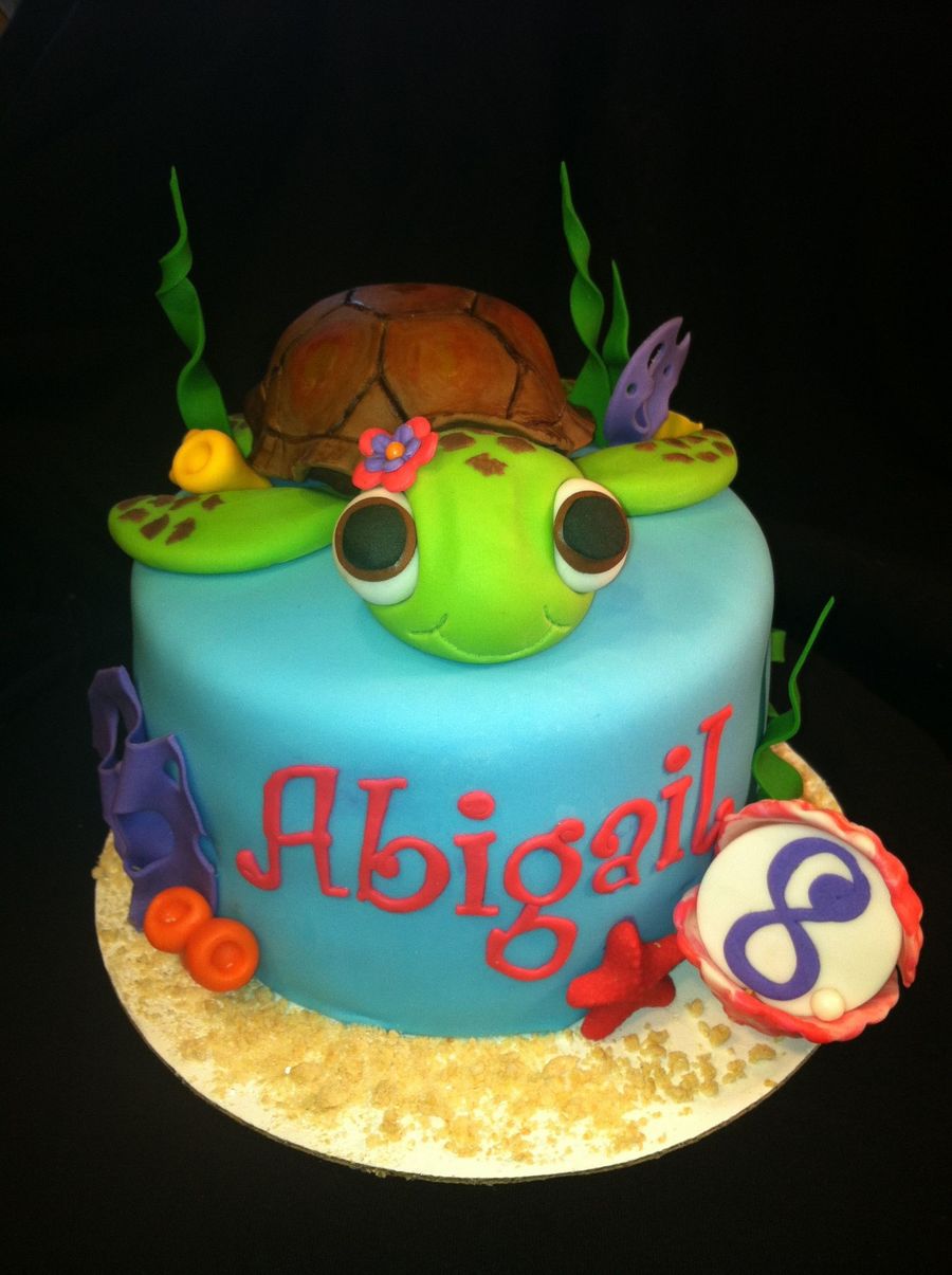 Turtle Birthday Cake