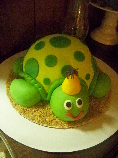 Turtle Birthday Cake