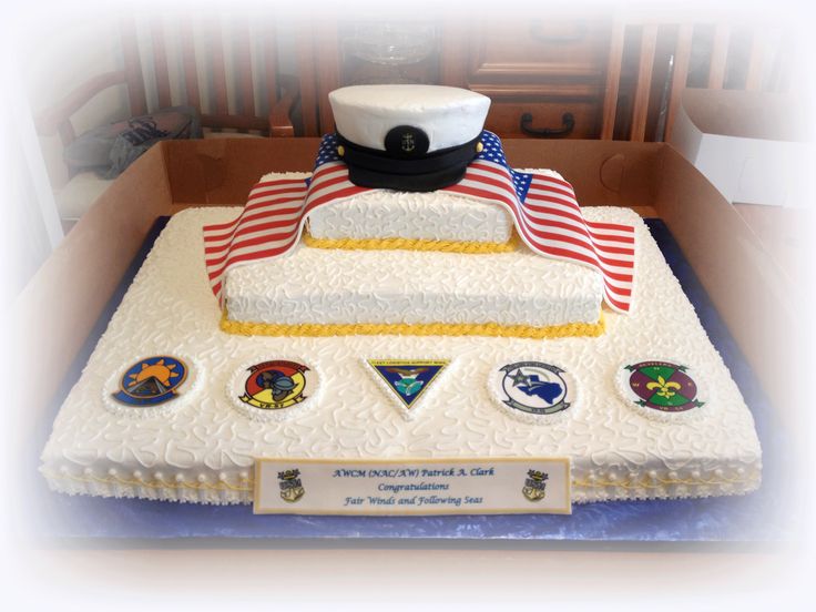 US Navy Master Chief Retirement Cake