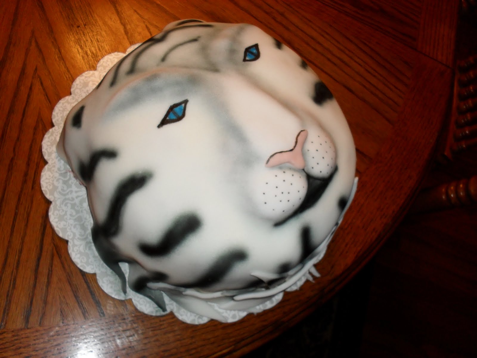 White Tiger Birthday Cake