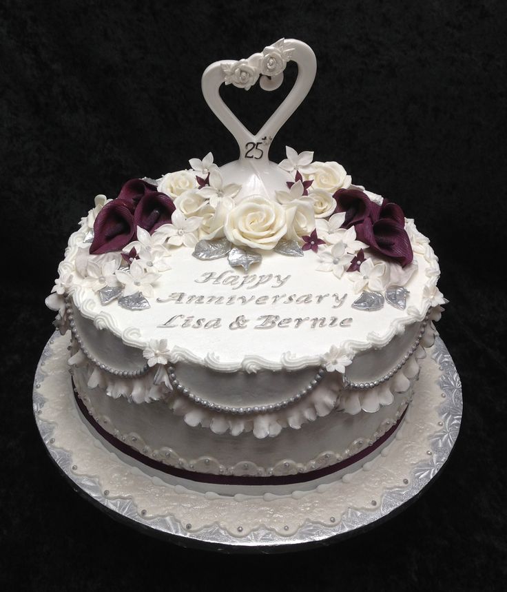 25th Anniversary Cake Ideas