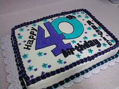 40th Birthday Sheet Cake Ideas for Men