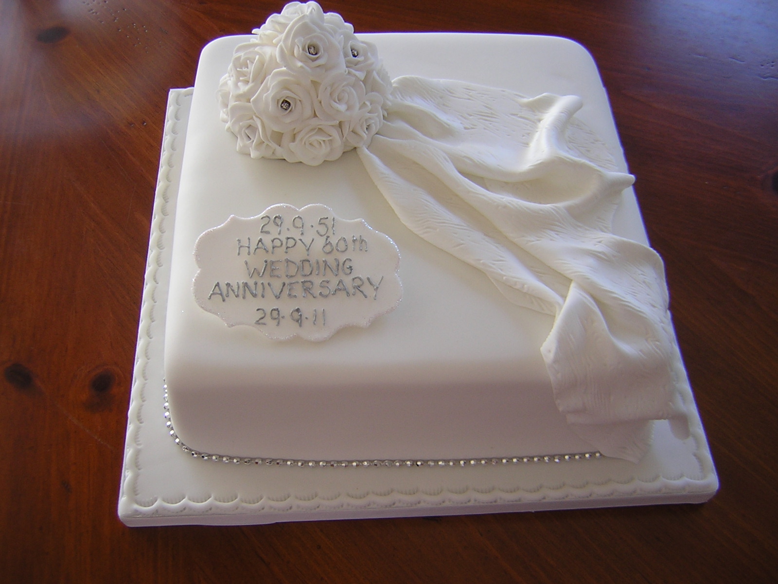 60th Wedding Anniversary Cake Ideas