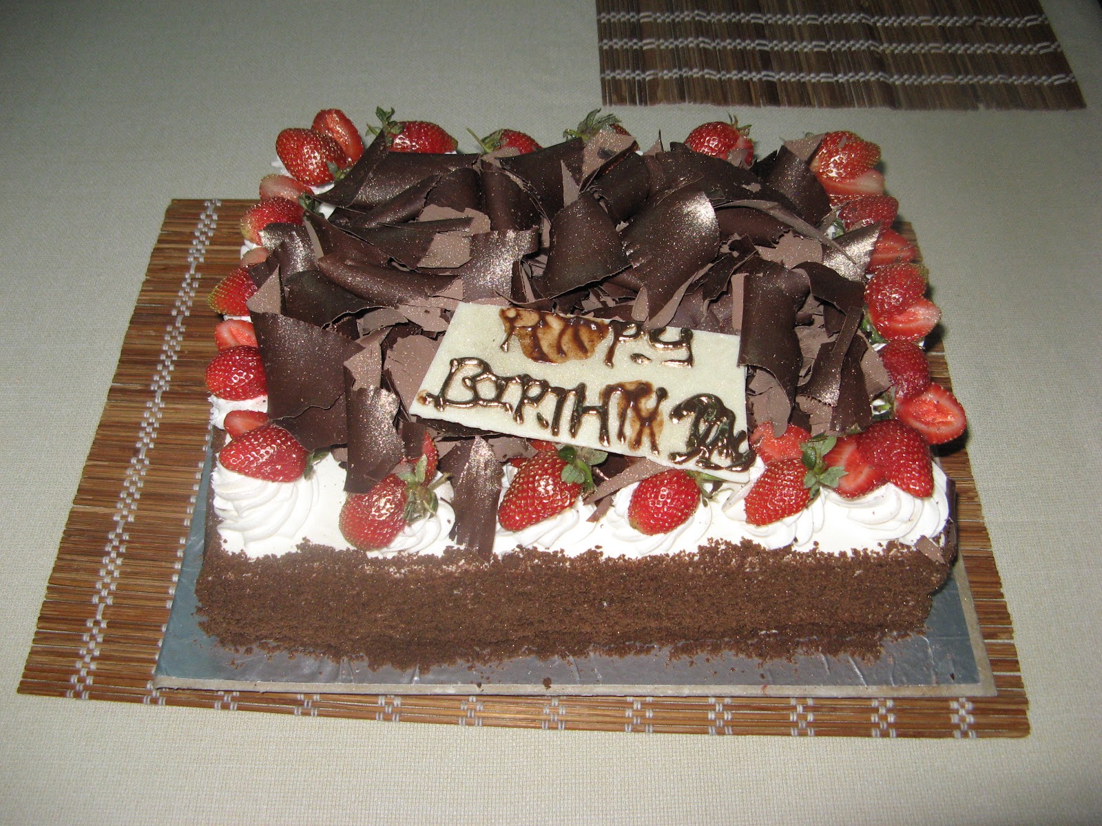 African American Woman Happy Birthday Cake