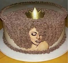 Afro Woman Birthday Cakes