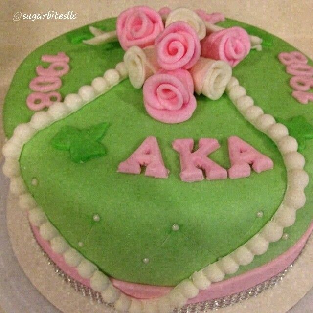 AKA Sorority Birthday Cake