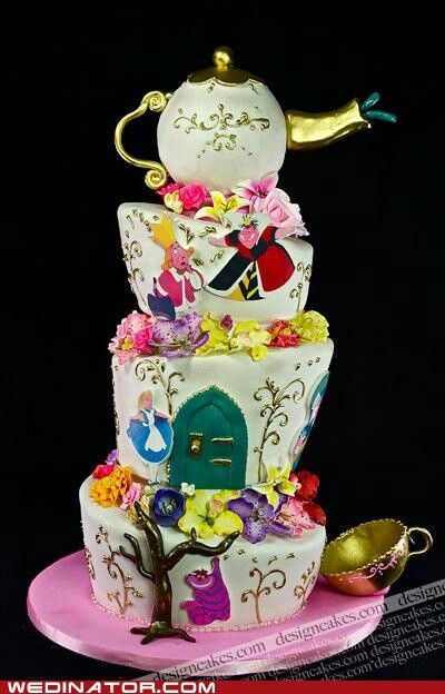 Alice in Wonderland Cake Design