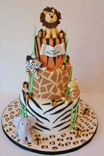 12 Photos of Baby Animal Print Birthday Cakes