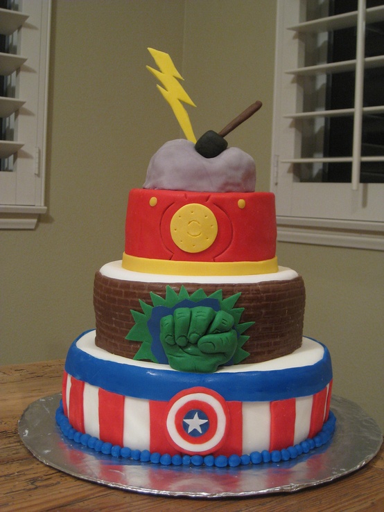 Avengers Birthday Cake