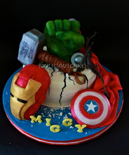 Avengers Birthday Party Cake