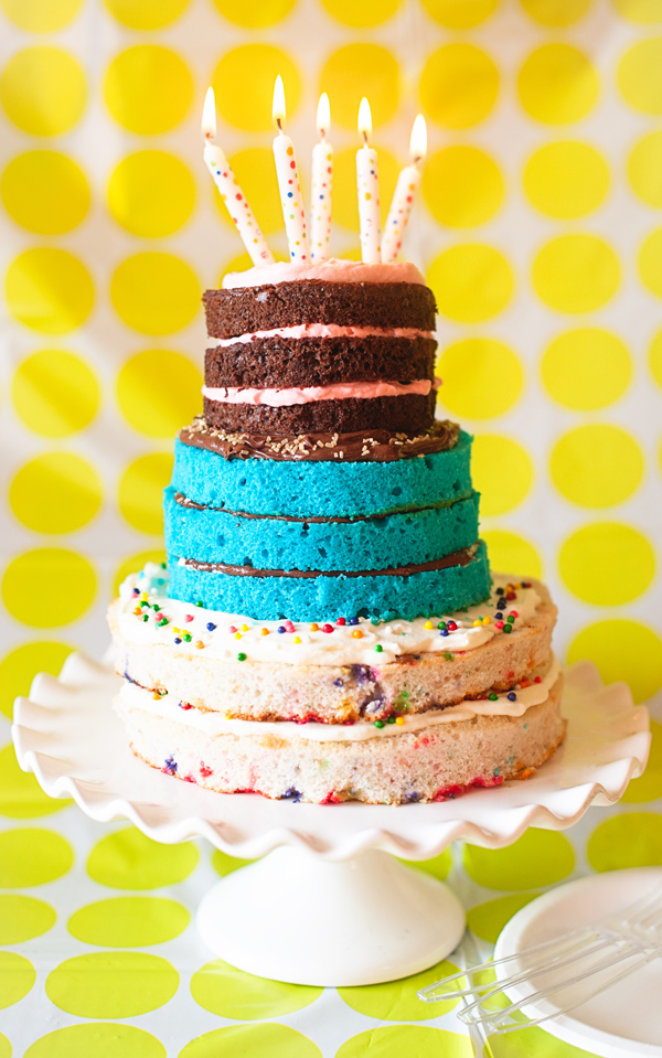 10 Photos of Stacked Birthday Cakes